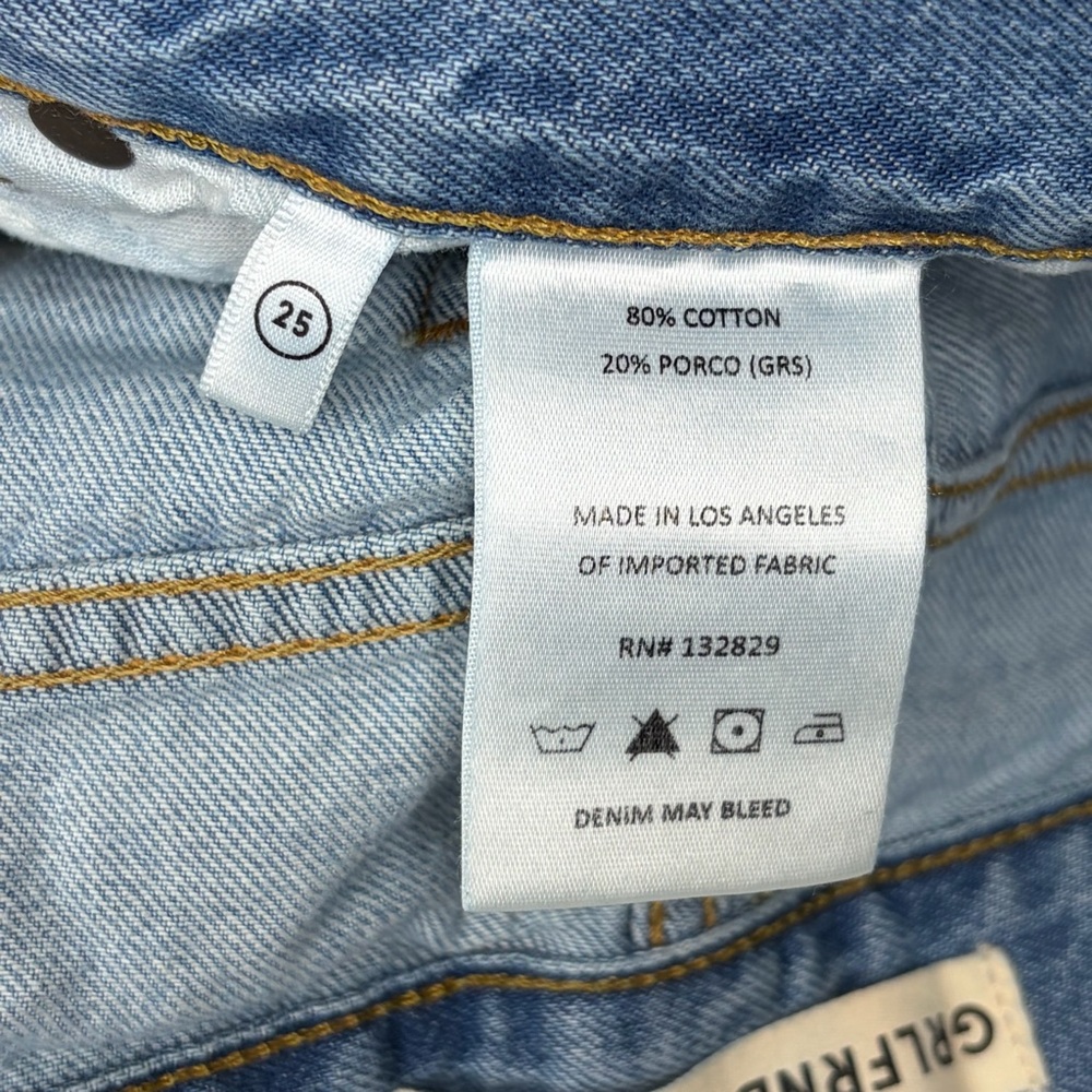 Grlfrnd Liya Low Rise Boyfriend Distressed Jeans - Picture 6 of 9
